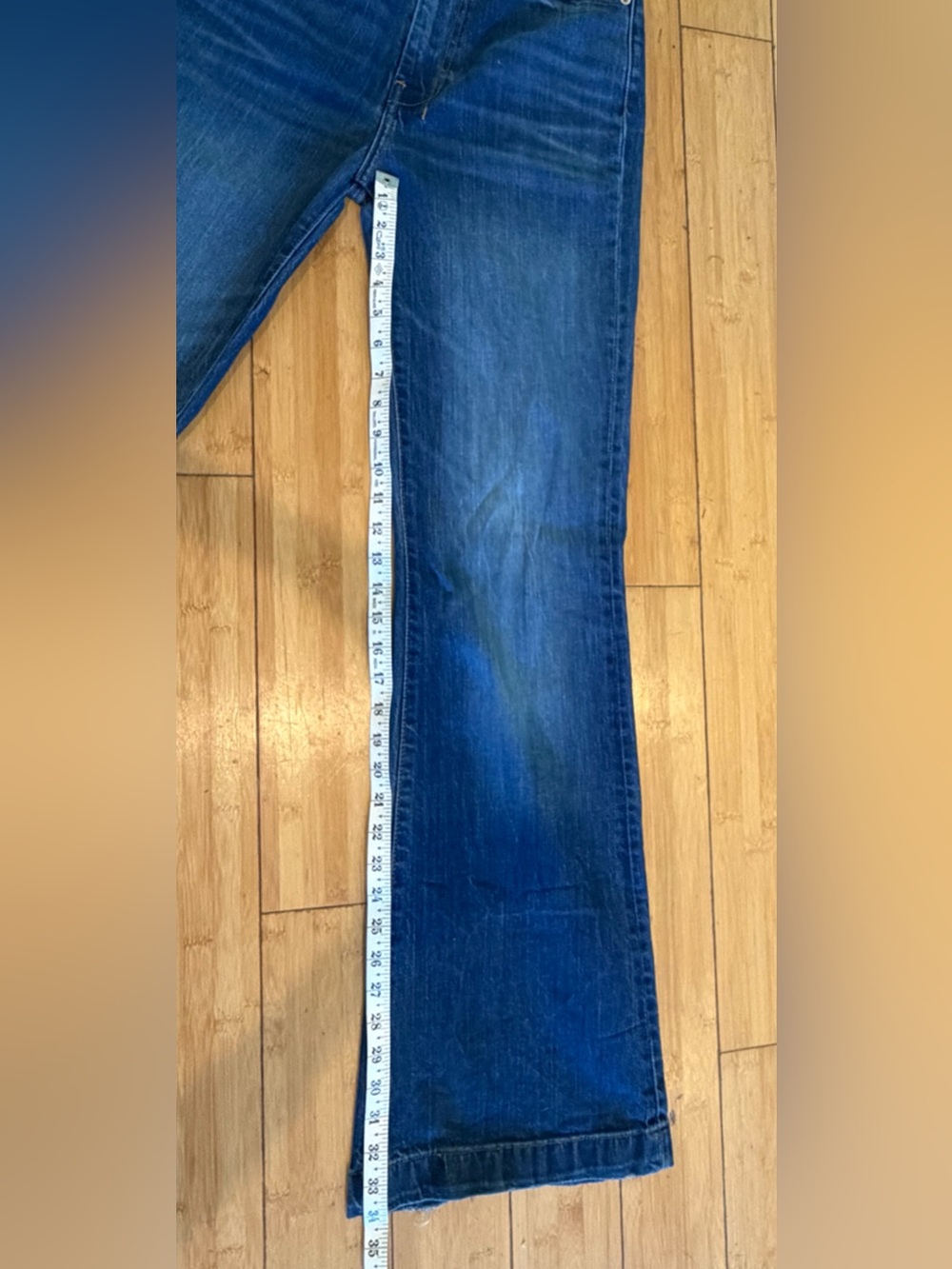 7 For All Mankind Dojo High Rise Flare Jeans Medium Wash 7FAM | S 27 - Picture 10 of 12